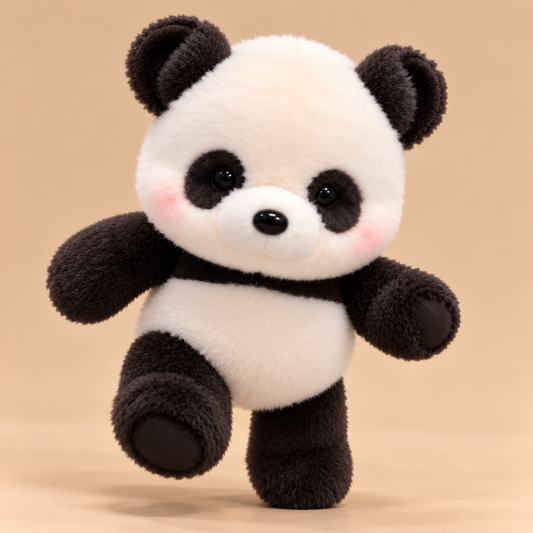 Peluche qui court panda Floomie 45 cm en mouvement