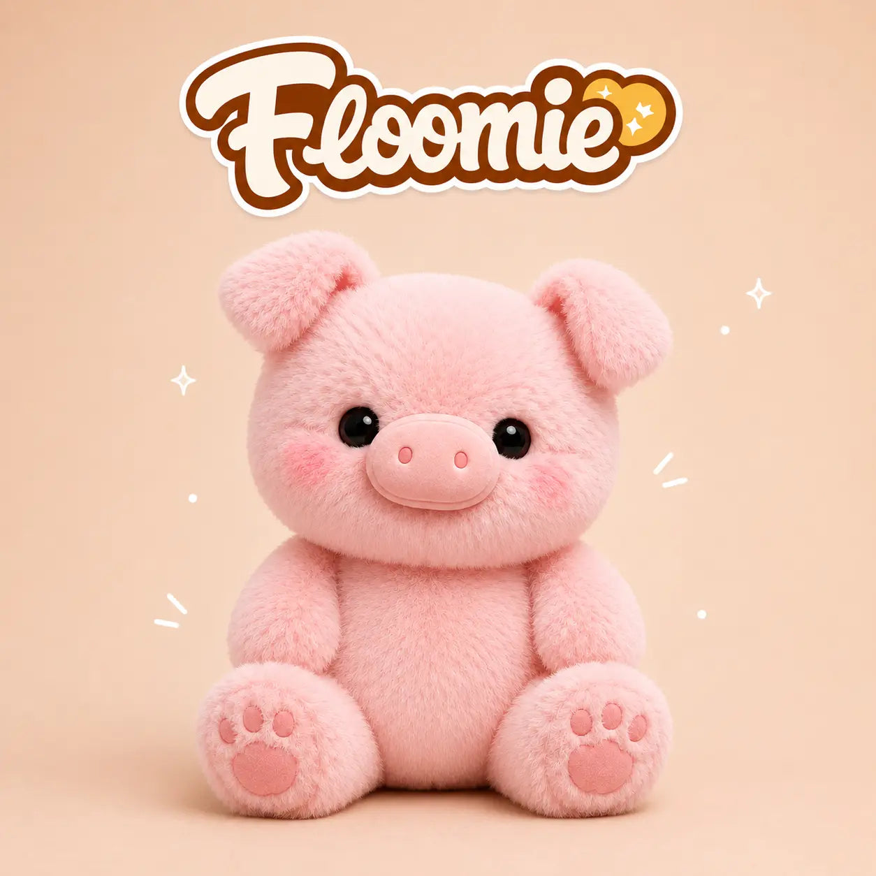 Peluche cochon qui court | Floomie® Floomie