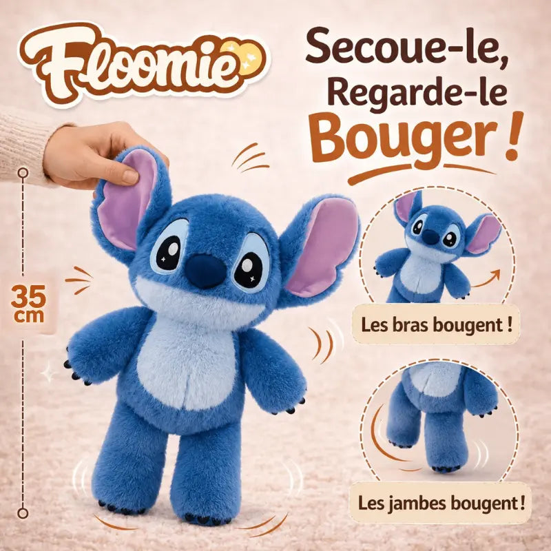La Peluche stitch qui court quand on l'agite | Floomie® Floomie