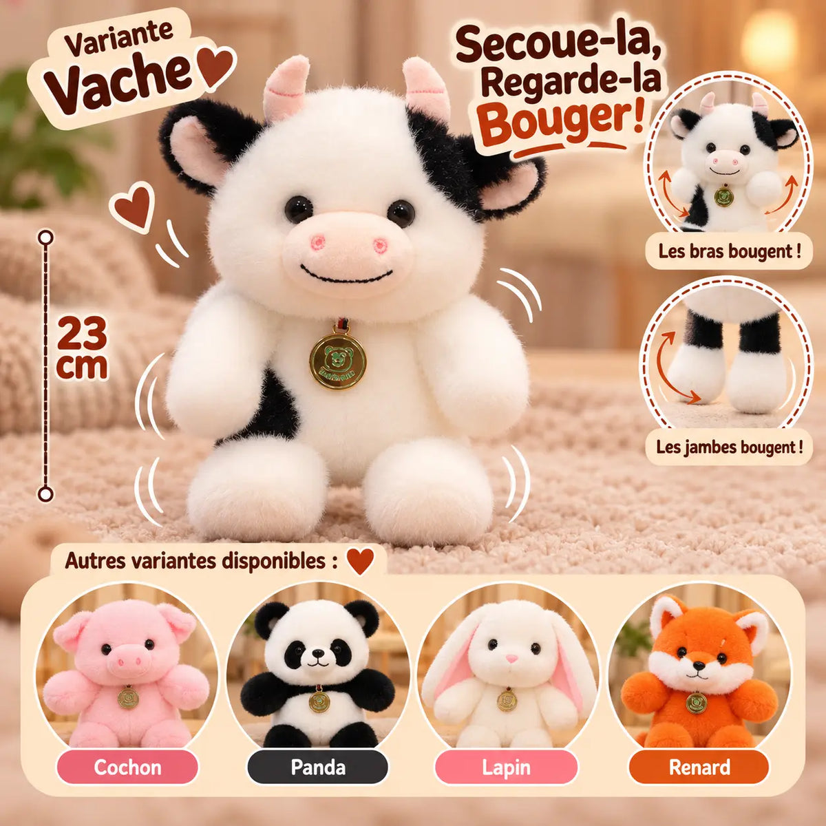 Petite peluche qui court | Floomie® Floomie