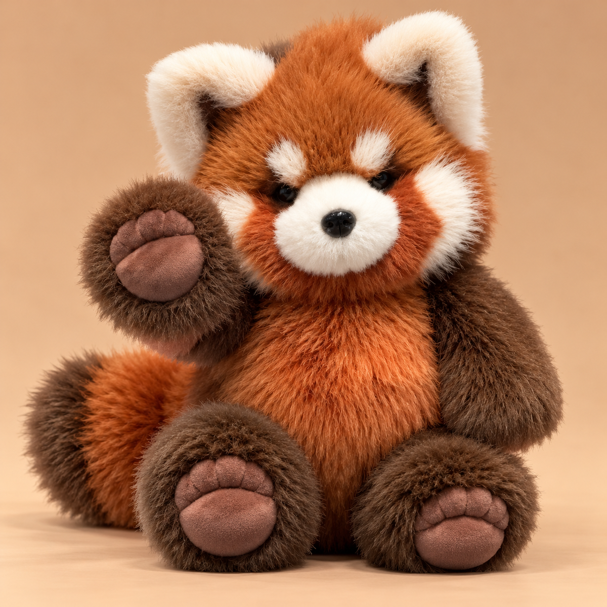 Peluche panda roux qui court | Floomie® Floomie