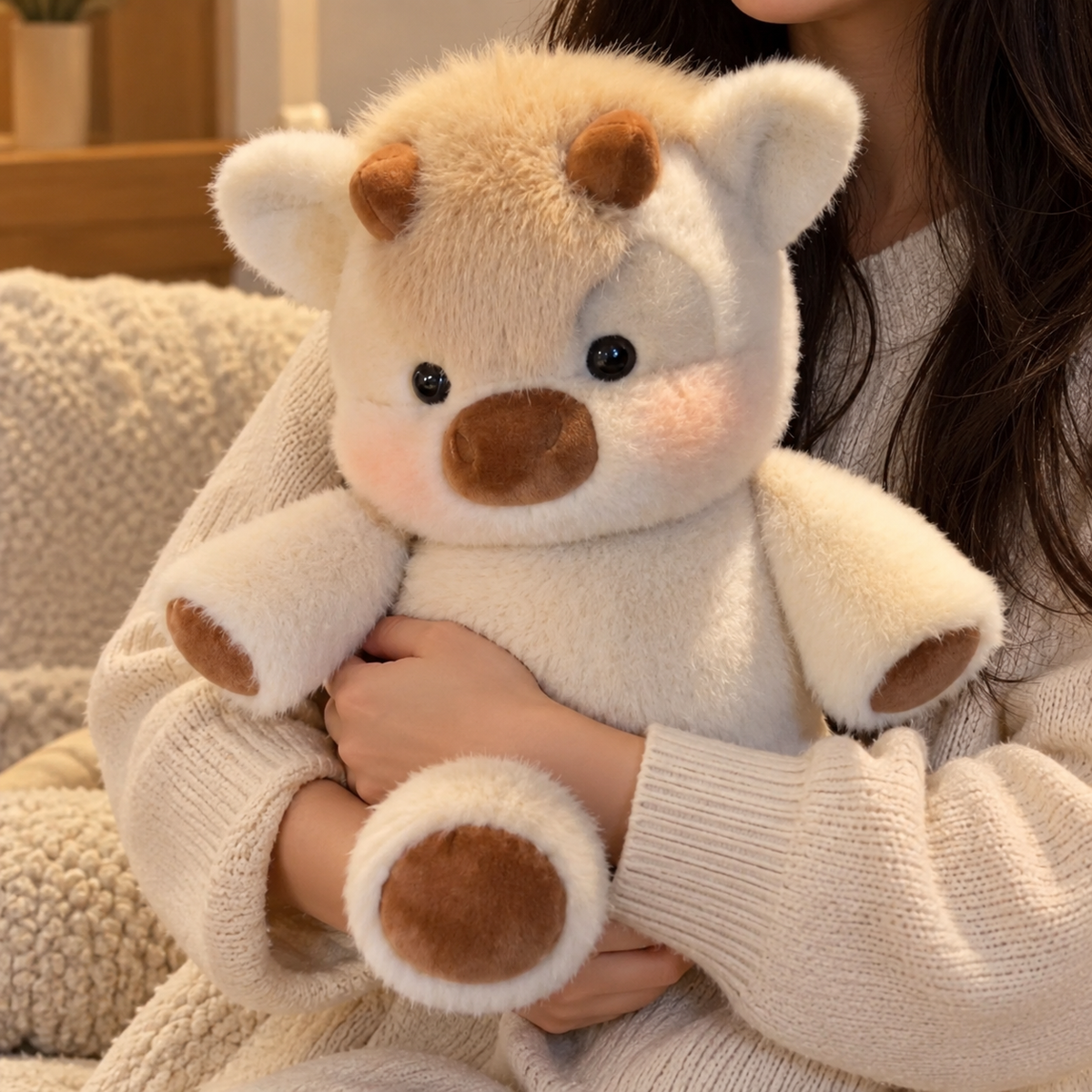 Peluche vache Highland qui court | Floomie® Floomie