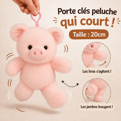 Porte clés peluche qui court | Floomie® Floomie