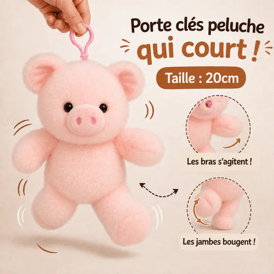Porte clés peluche qui court | Floomie® Floomie